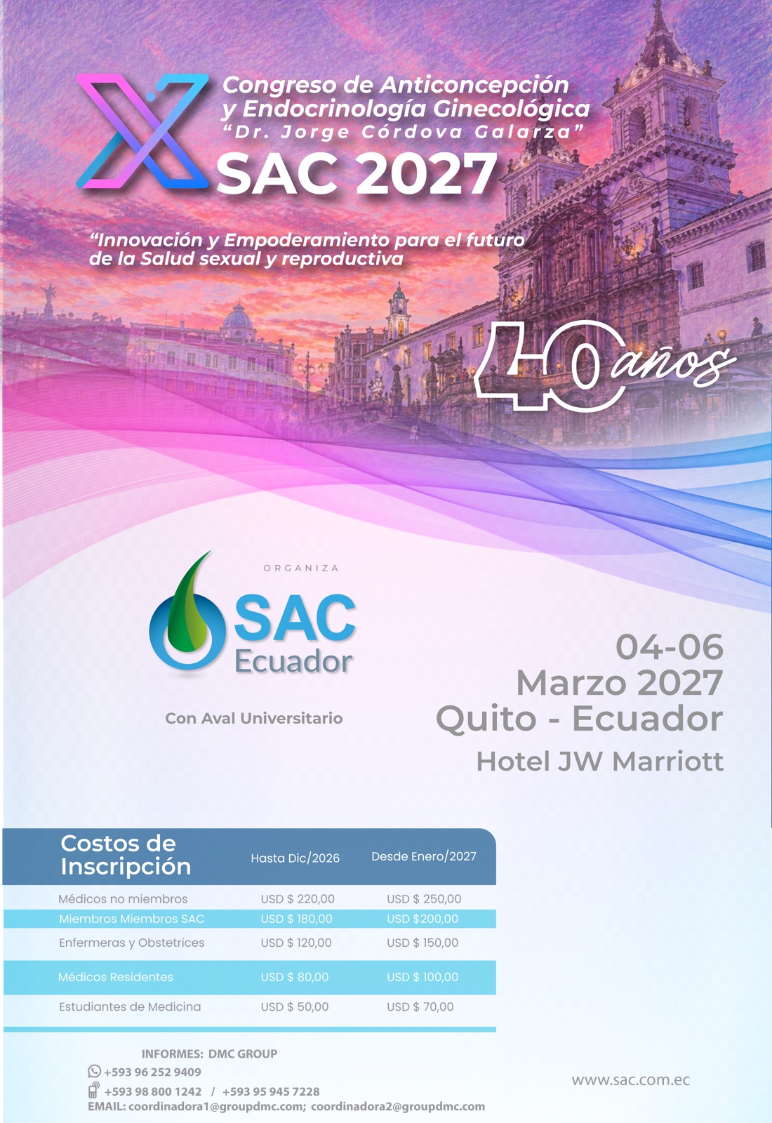 Afiche oficial SAC 2027