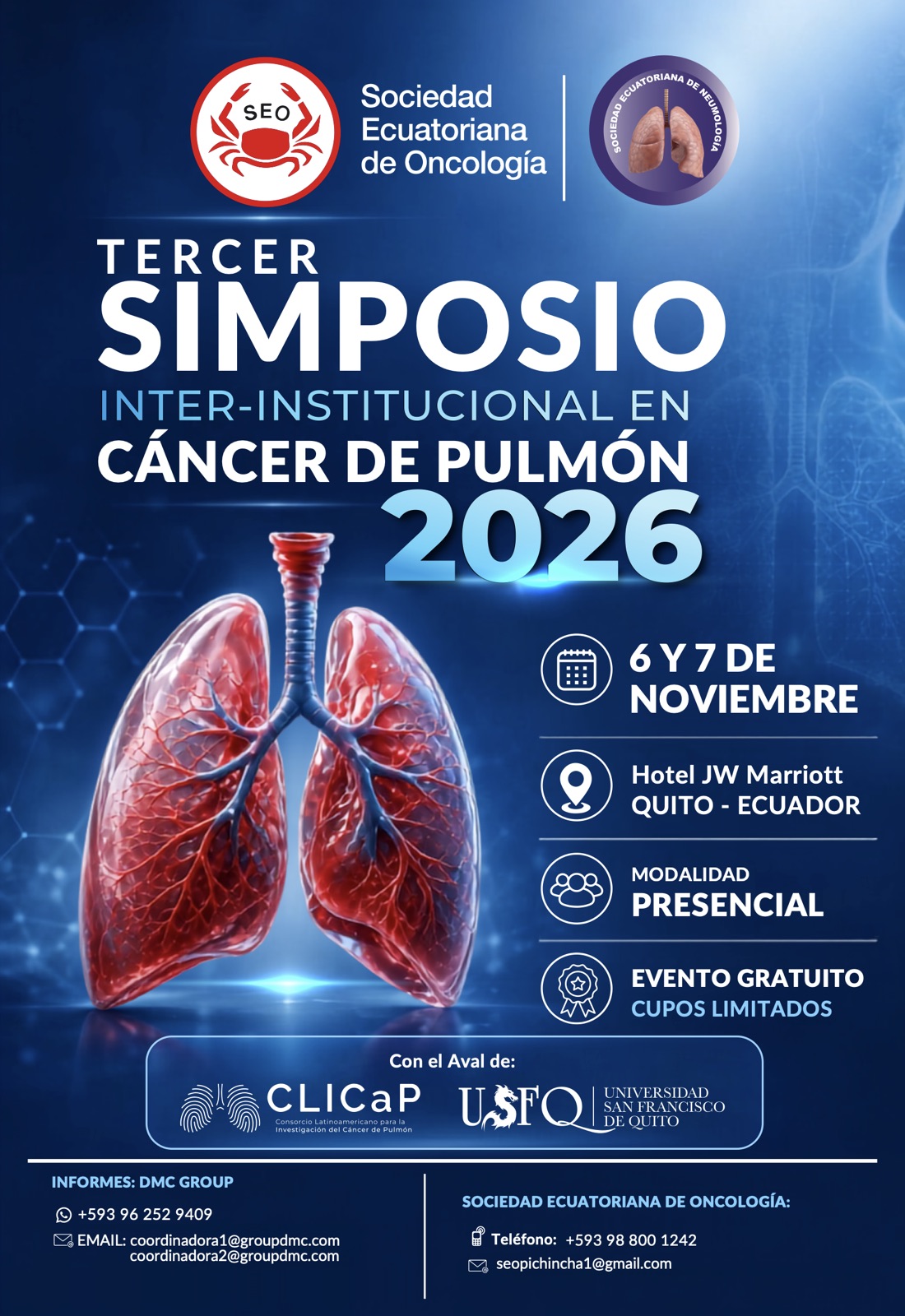 Afiche oficial Simposio Pulmón 2026